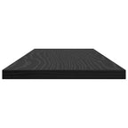 Regalbrett 4 pcs Schwarz 60 x 20 x 1,5 cm Holzwerkstoff