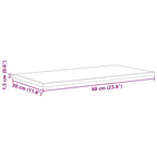 Regalbrett 4 pcs Schwarz 60 x 30 x 1,5 cm Holzwerkstoff