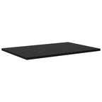 Regalbrett 4 pcs Schwarz 60 x 40 x 1,5 cm Holzwerkstoff