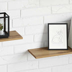 Regalbrett 4 pcs Braun 80 x 20 x 1,5 cm Holzwerkstoff