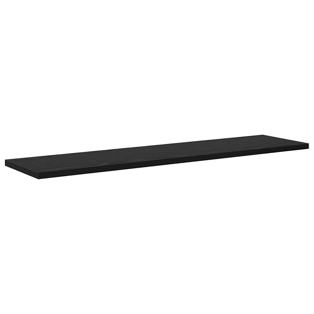 Regalbrett 4 pcs Schwarz 80 x 20 x 1,5 cm Holzwerkstoff