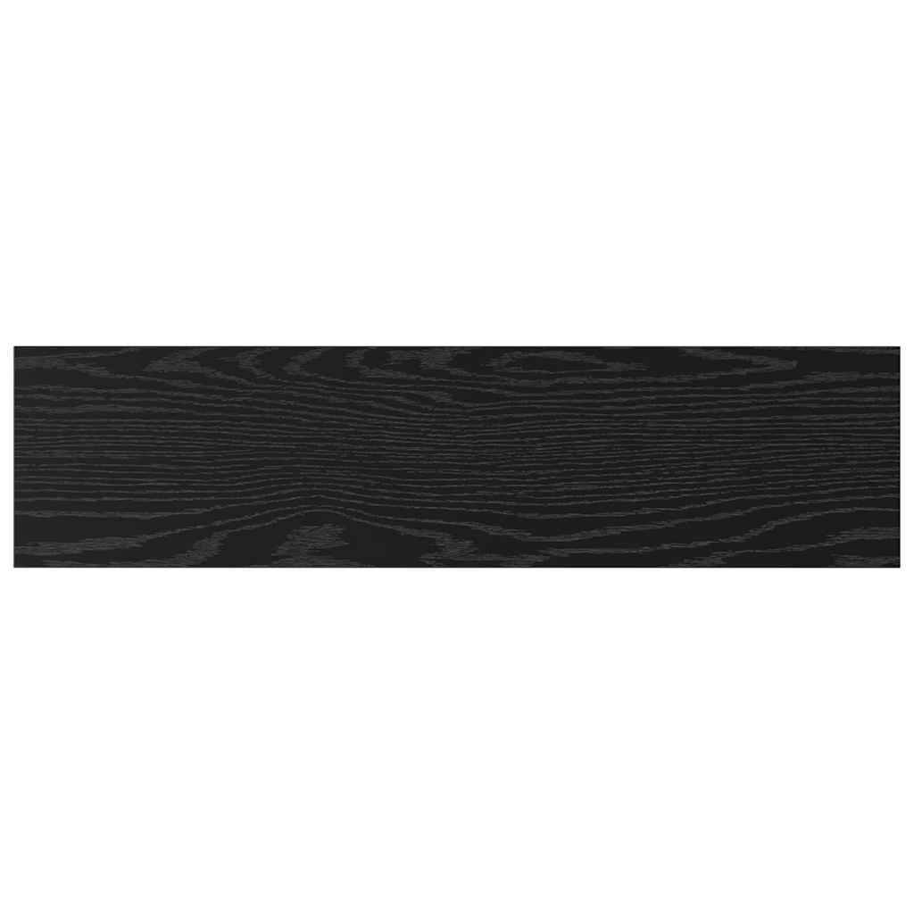 Regalbrett 4 pcs Schwarz 80 x 20 x 1,5 cm Holzwerkstoff