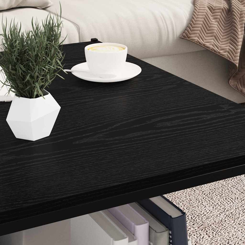 Regalbrett 4 pcs Schwarz 80 x 40 x 1,5 cm Holzwerkstoff
