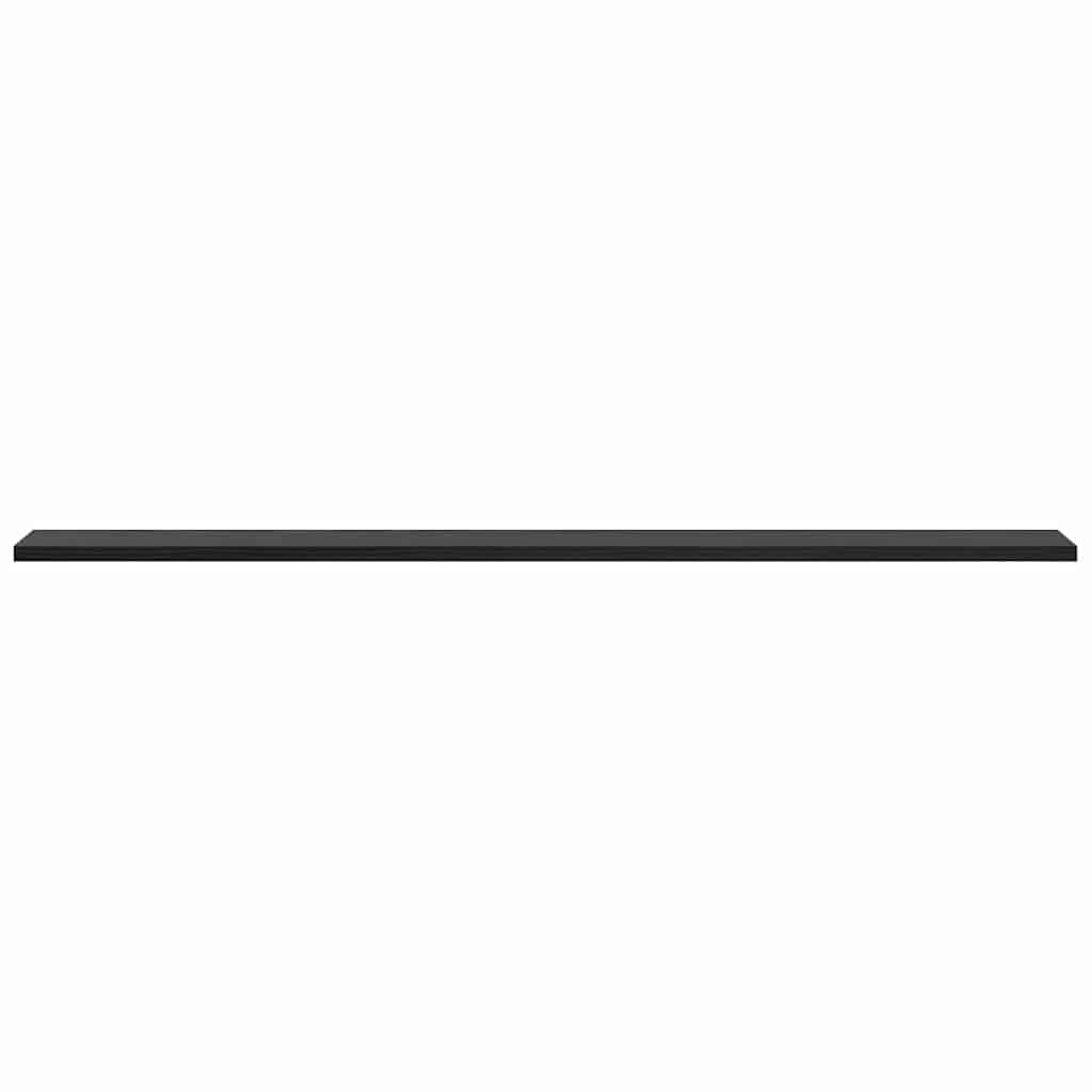 Regalbrett 4 pcs Schwarz 100 x 10 x 1,5 cm Holzwerkstoff