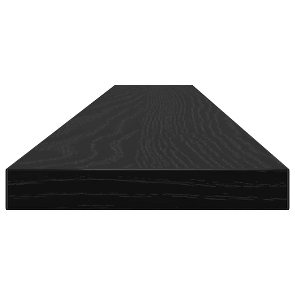 Regalbrett 4 pcs Schwarz 100 x 10 x 1,5 cm Holzwerkstoff