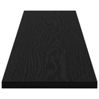 Regalbrett 4 pcs Schwarz 100 x 20 x 1.5 cm Holzwerkstoff
