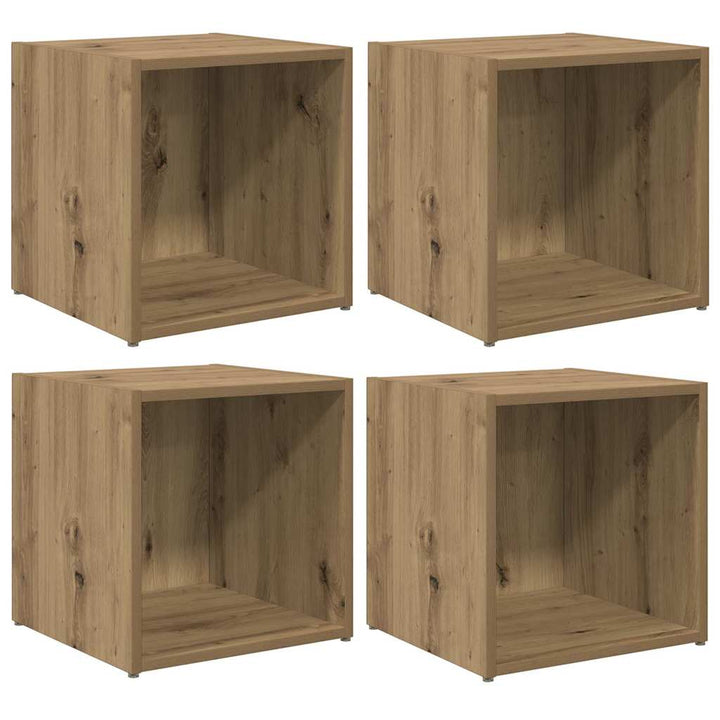 TV-Schränk 4 pcs Braun 37 x 35 x 37 cm Holzwerkstoff