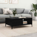 Couchtisch Schwarz Eichen-Optik 90 x 60 x 35 cm Holzwerkstoff