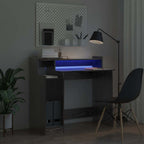 Schreibtisch Schwarz Eichen-Optik 97 x 45 x 90 cm Holzwerkstoff