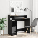 Schreibtisch Schwarz Eichen-Optik 97 x 45 x 90 cm Holzwerkstoff