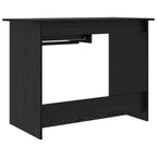 Schreibtisch mit Speicher Schwarz Eichen-Optik 100 x 50 x 76 cm