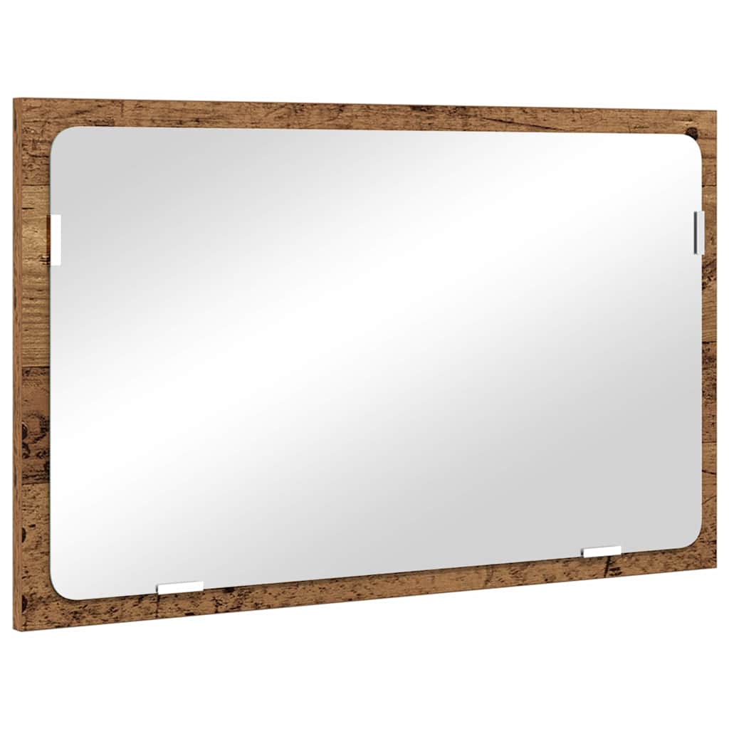 Badezimmermöbel-Set 2 pcs Altholz Sperrholz und Metall