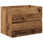 Badezimmermöbel-Set 2 pcs Altholz Sperrholz und Metall