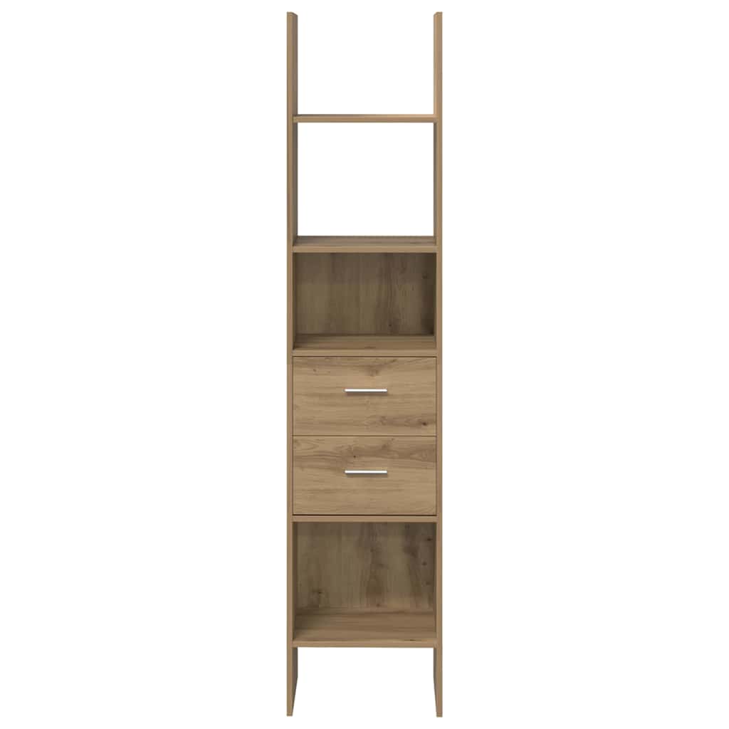 Bücherregal Artisan-Eiche 40 x 35 x 180 cm Holzwerkstoff