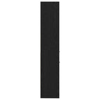 Bücherregal Schwarz Eichen-Optik 40 x 35 x 180 cm Holzwerkstoff