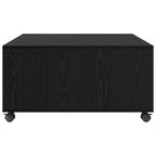 Couchtisch Schwarz Eichen-Optik 75 x 75 x 38 cm Holzwerkstoff