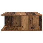 Couchtisch mit Schubladen Altholz 80 x 80 x 31 cm Holzwerkstoff