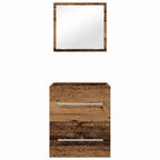 Badezimmermöbel-Set mit Schubladen Braun 41 x 38,5 x 48 cm