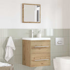 Badezimmermöbel-Set mit Schubladen Braun 41 x 38,5 x 48 cm