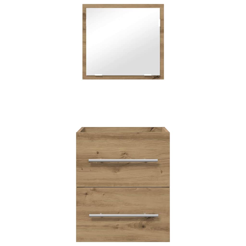 Badezimmermöbel-Set mit Schubladen Braun 41 x 38,5 x 48 cm