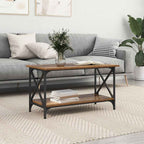 Couchtisch Altholz 80 x 45 x 45.5 cm Holzwerkstoff
