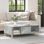 Couchtisch Beton Grau 102 x 55 x 35 cm Holzwerkstoff
