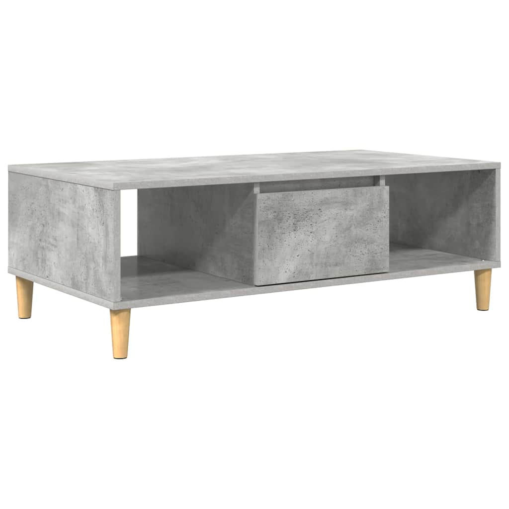 Couchtisch Beton Grau 102 x 55 x 35 cm Holzwerkstoff