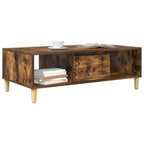 Couchtisch Geräucherte Eiche 102 x 55 x 35 cm Holzwerkstoff