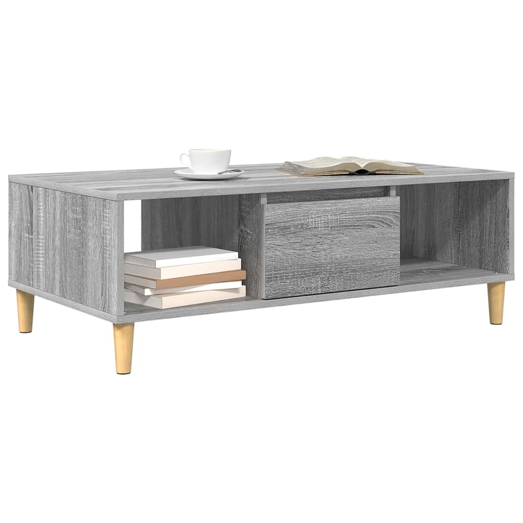 Couchtisch Graues Sonoma 102 x 55 x 35 cm Holzwerkstoff