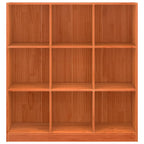 Bücherregal Wachsbraun 104 x 33 x 110 cm Massives Kiefernholz