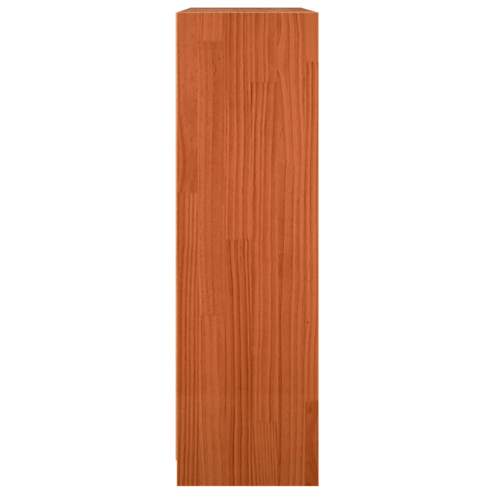 Bücherregal Wachsbraun 104 x 33 x 110 cm Massives Kiefernholz