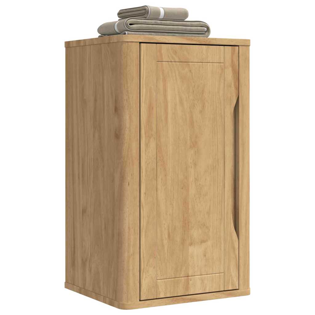 Badezimmer-Wandschrank mit Tür FLORO Wachsbraun 35 x 30 x 60 cm
