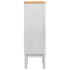 Badezimmerschrank FLORO Weiß 35 x 30 x 90 cm Massivholz Kiefer