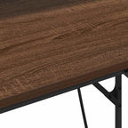 Schreibtisch mit Regal Braun Eichen-Optik 100 x 50 x 86,5 cm