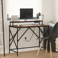 Schreibtisch mit Regal Braun Eichen-Optik 100 x 50 x 86,5 cm