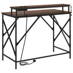 Schreibtisch mit Regal Braun Eichen-Optik 100 x 50 x 86,5 cm
