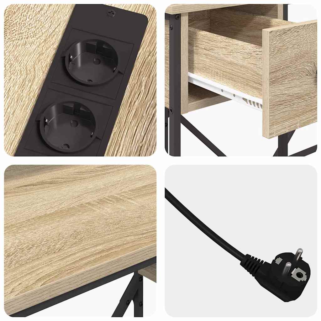 Schreibtisch Sonoma-Eiche 120 x 79 x 86,5 cm Holzwerkstoff