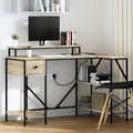 Schreibtisch Sonoma-Eiche 120 x 79 x 86,5 cm Holzwerkstoff