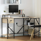 Schreibtisch Sonoma-Eiche 120 x 79 x 86,5 cm Holzwerkstoff