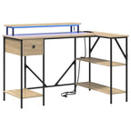 Schreibtisch Sonoma-Eiche 120 x 79 x 86,5 cm Holzwerkstoff