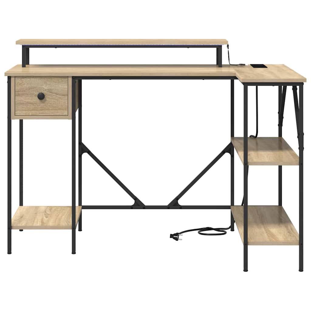Schreibtisch Sonoma-Eiche 120 x 79 x 86,5 cm Holzwerkstoff