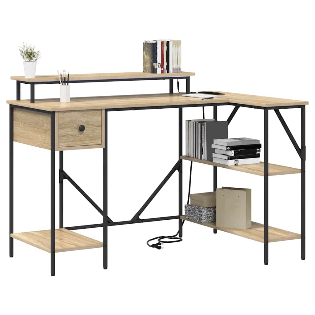 Schreibtisch Sonoma-Eiche 120 x 79 x 86,5 cm Holzwerkstoff