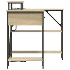Schreibtisch Sonoma-Eiche 120 x 79 x 86,5 cm Holzwerkstoff