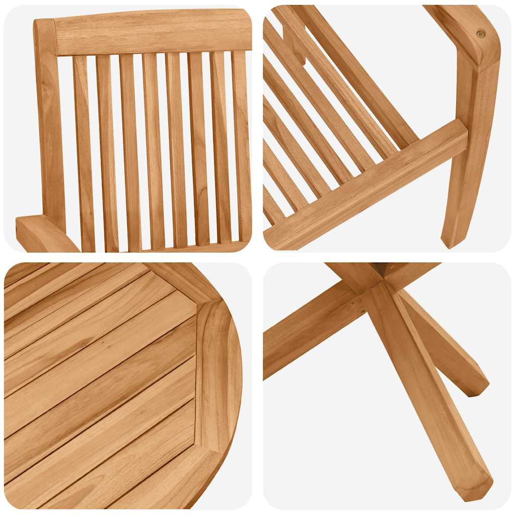 Garten Essgruppe 5 pcs Natur Massivholz Akazie