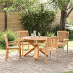 Garten Essgruppe 5 pcs Natur Massivholz Akazie