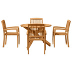 Garten Essgruppe 5 pcs Natur Massivholz Akazie