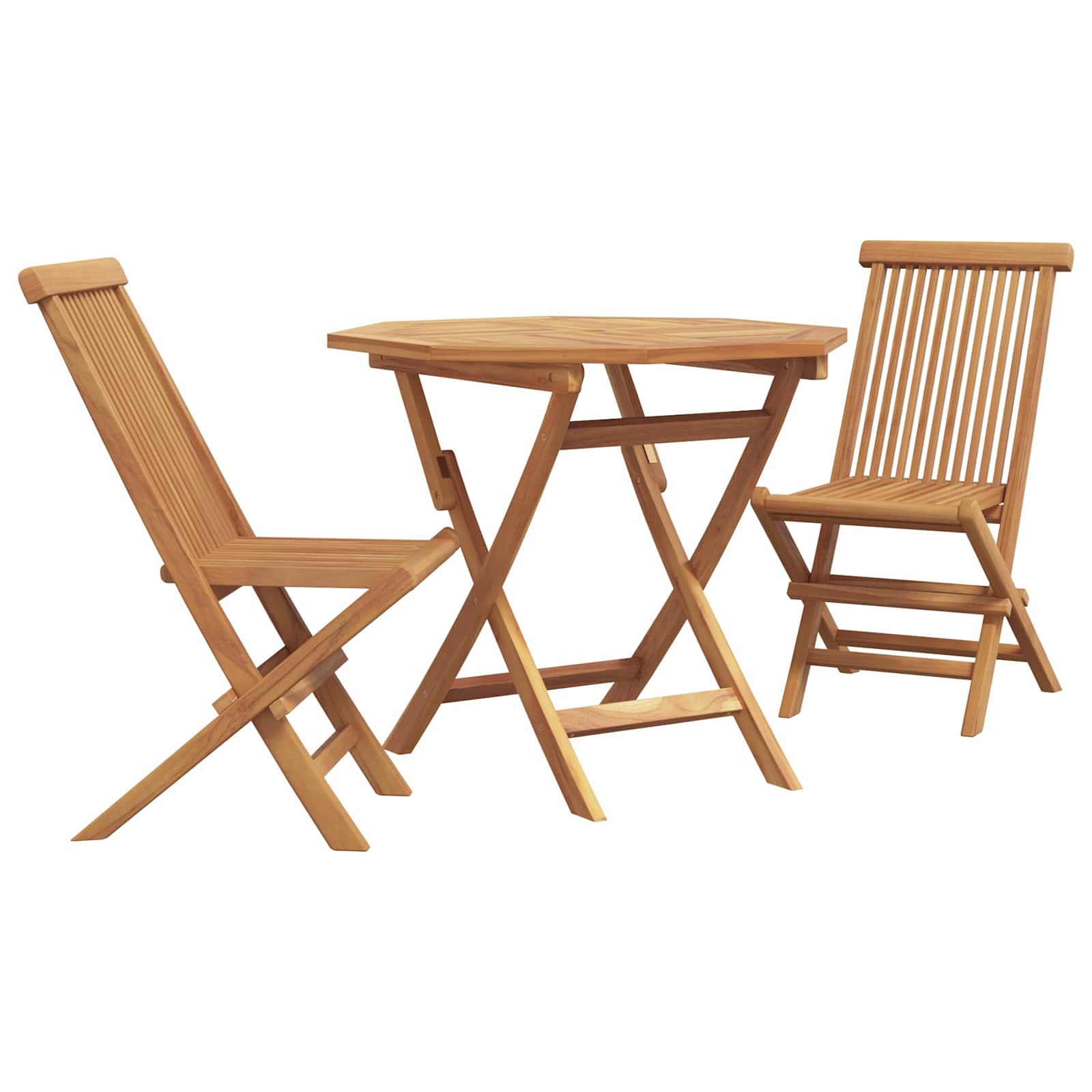 Garten Essgruppe 3 pcs Braun Massivholz Akazie