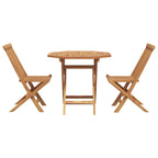 Garten Essgruppe 3 pcs Braun Massivholz Akazie