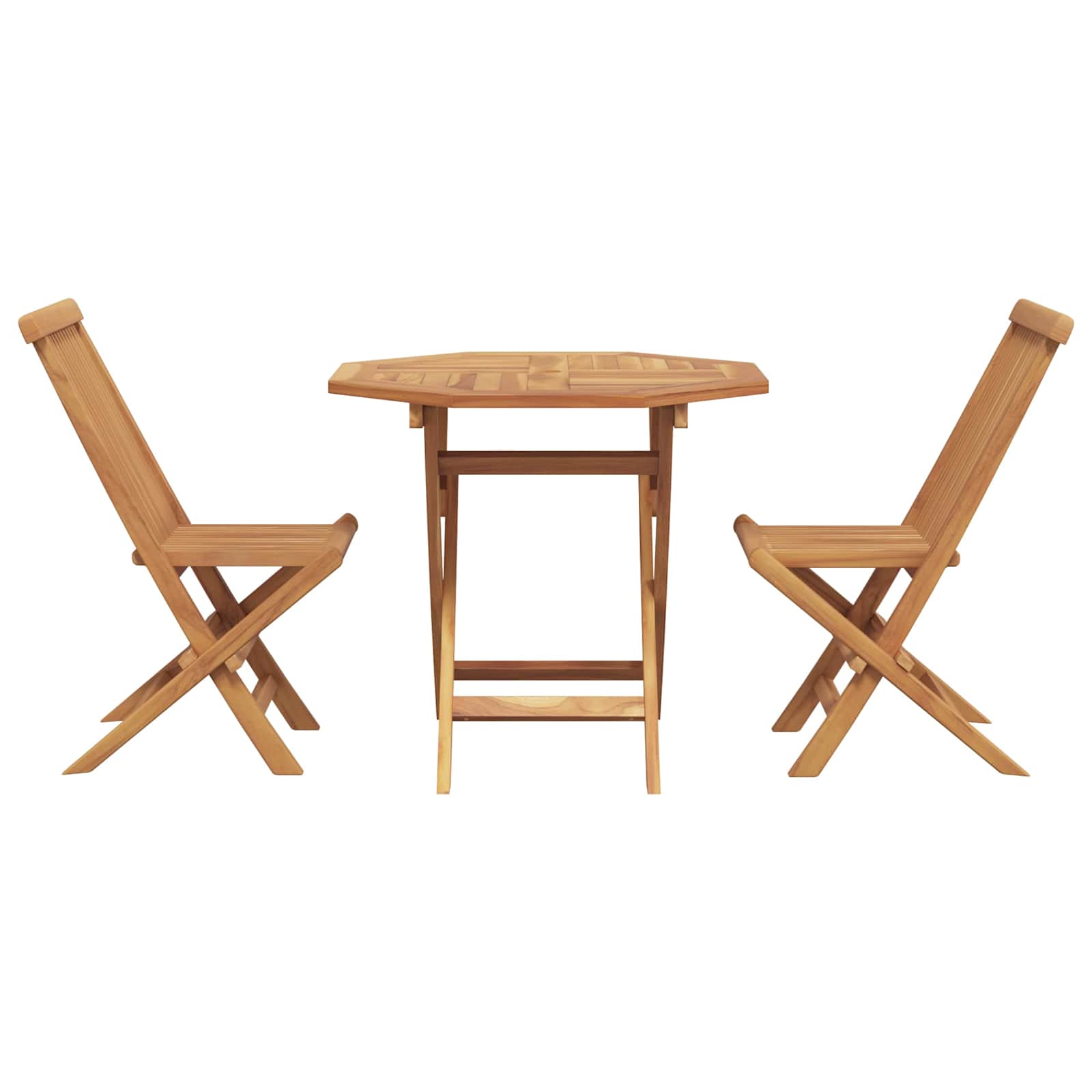 Garten Essgruppe 3 pcs Braun Massivholz Akazie