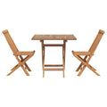 Garten Essgruppe 3 pcs Braun Massivholz Akazie